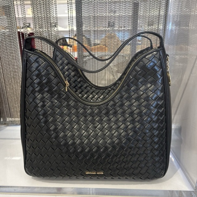 ORIGINAL 100% TAS WANITA SHOULDER BAG MK NAYLA MEDIUM WOVEN SHOULDER BAG