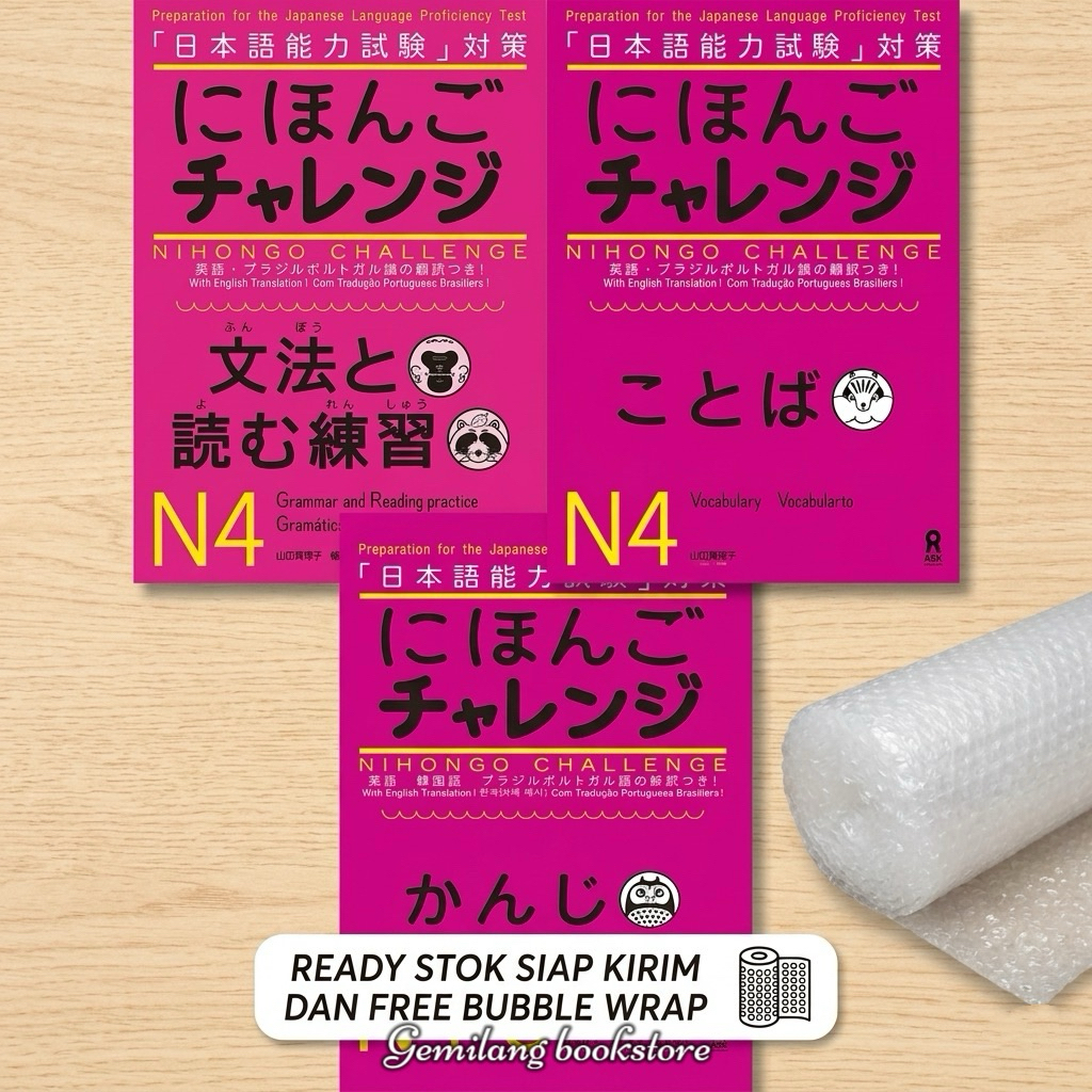Nihongo challange N4-5 kanji,N4 grammar & reading ,dan N4 vocabulary