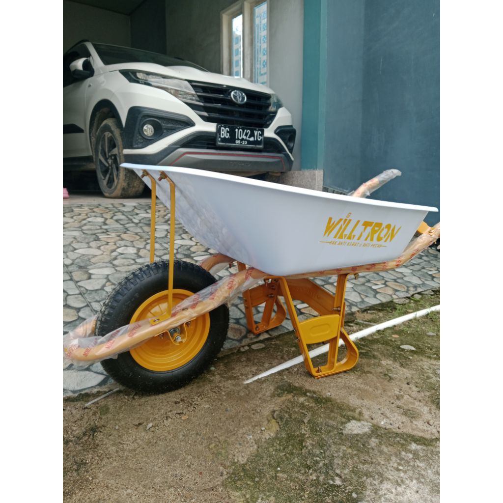 Gerobak Dorong / Angkong / Lori / Troli Bak FIBER WILLTRON