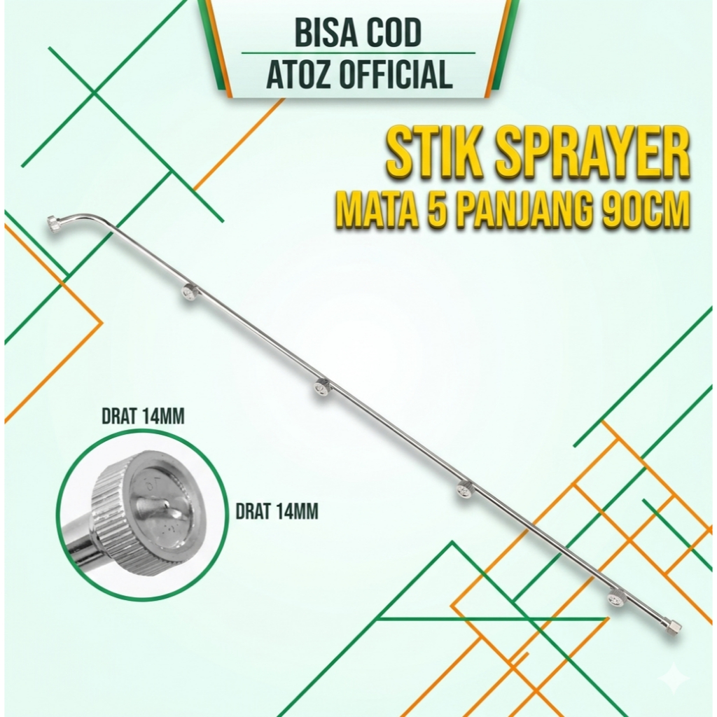 STIK SPRAYER MATA 5/ Stik / Stick Sprayer Mesin / Elektrik 5 mata / nozel Stainless