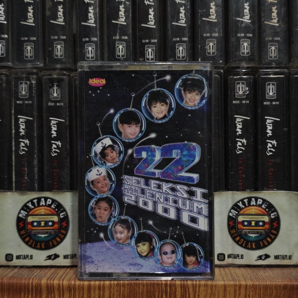 Kaset - 22 Seleksi Milenium 2000 - Lagu Anak Anak - Radio Tape - Kaset Pita - Radio - Pemutar Kaset 