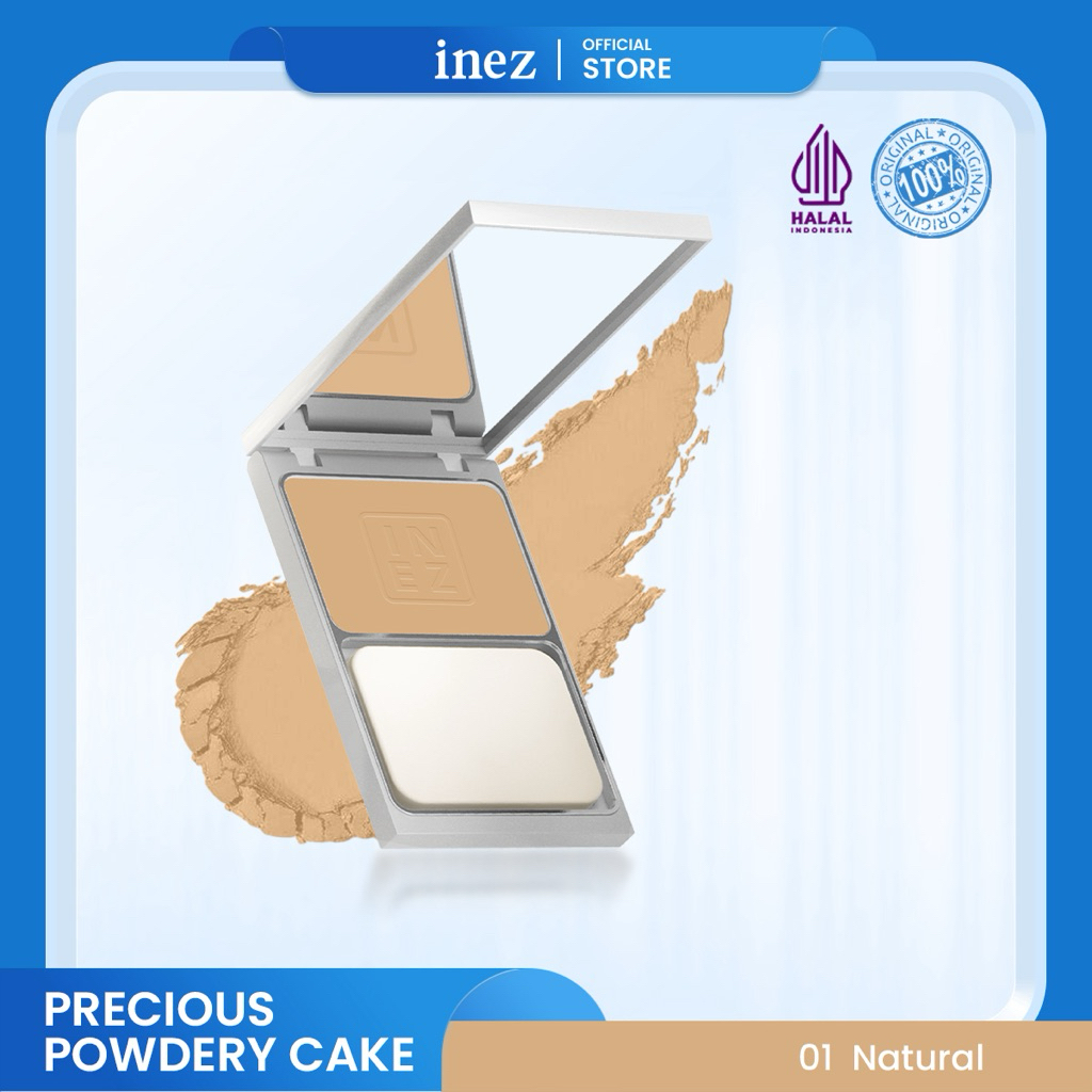 inez ppc Natural ( bedak padat awet )