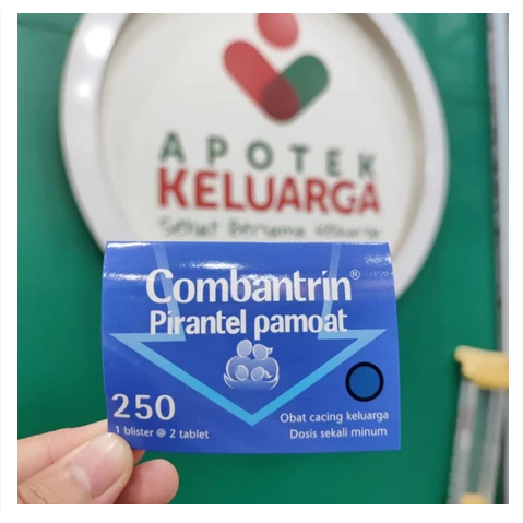 COMBANTRIN 250 MG 2 TABLET#OBAT CACING DEWASA TABLET