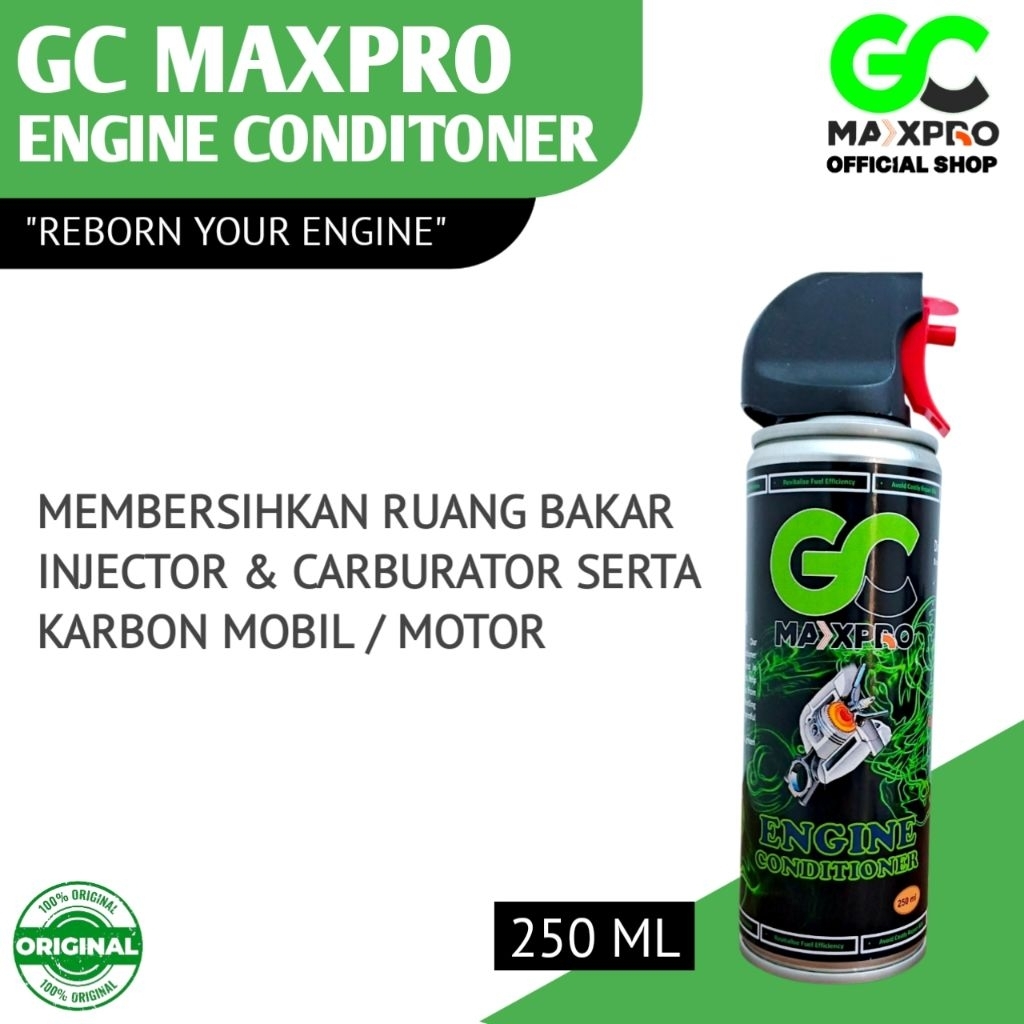 GC MAXPRO Engine Conditioner Carbon Cleaner Foam GURAH Ruang Bakar Carbon Foam 250ml Original