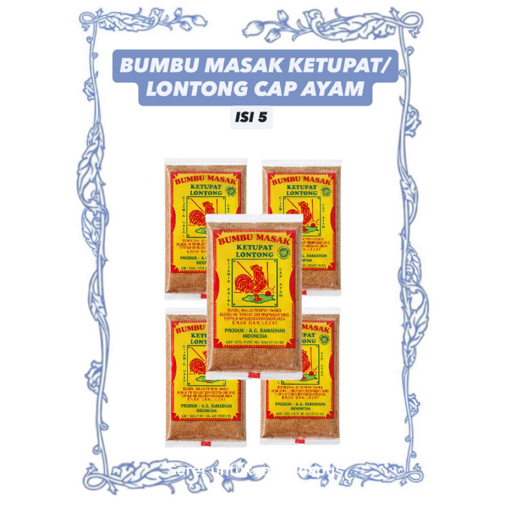 BUMBU MASAK KETUPAT/LONTONG CAP AYAM ISI 5