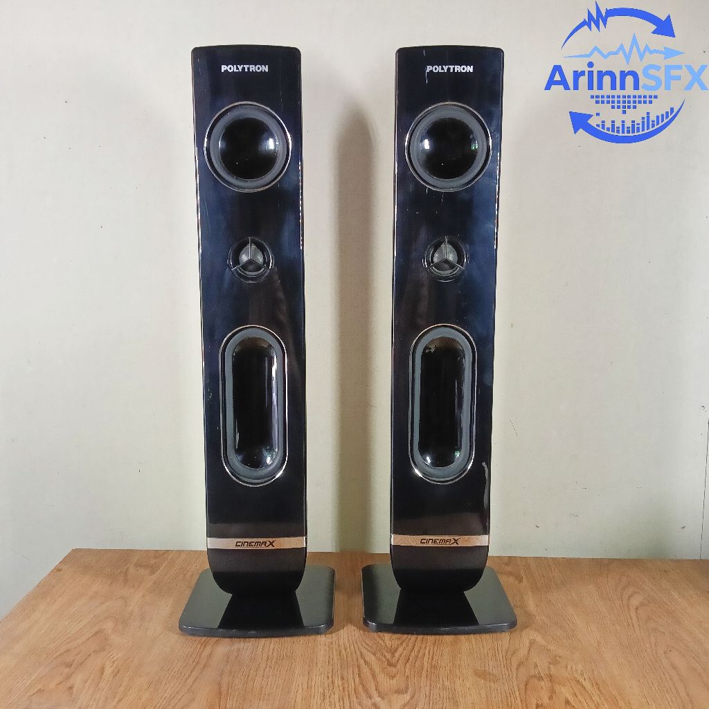 PASIF speaker tower Polytron 3inch 57cm BEKAS normal sepasang