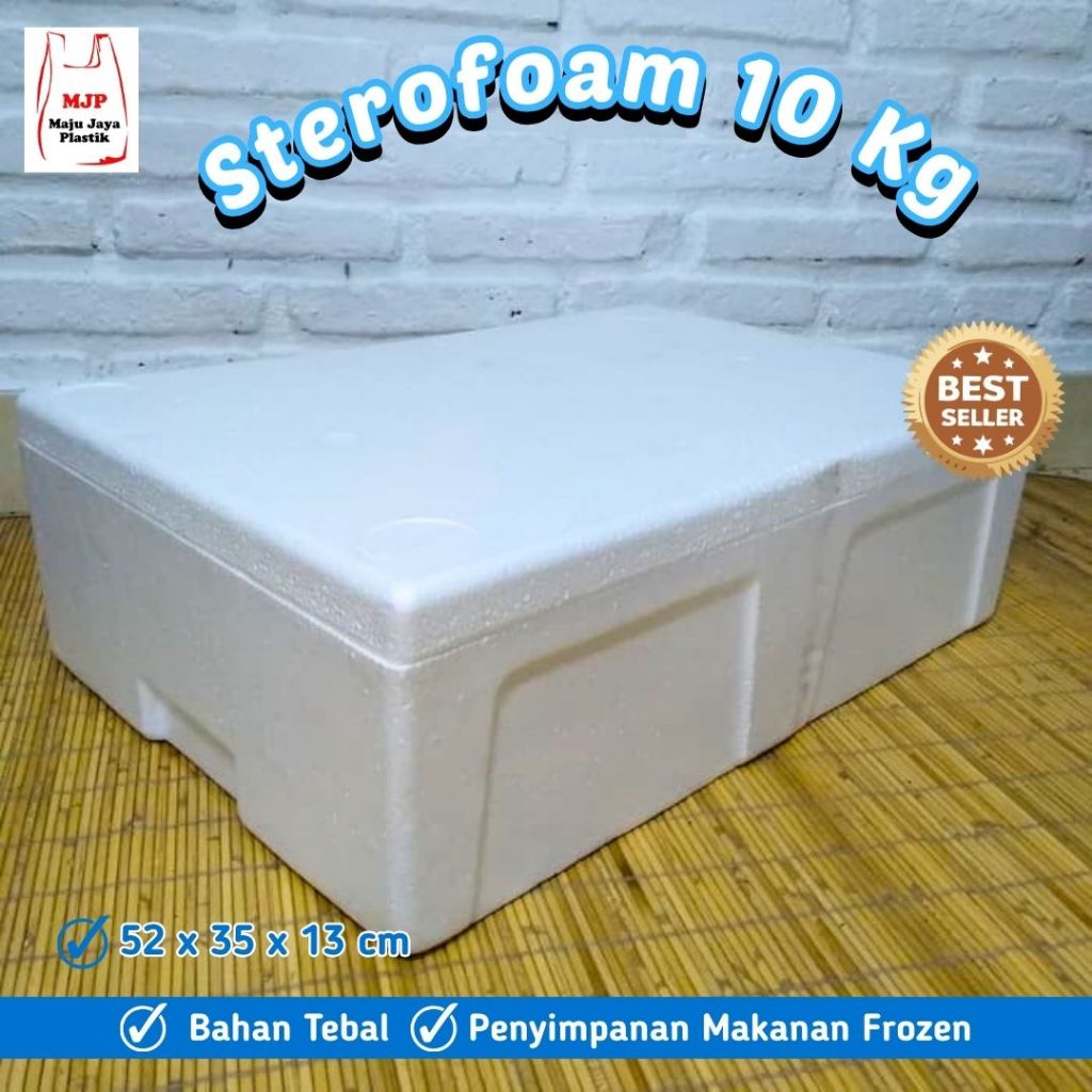 Box Styrofoam Profil 10kg | Kotak Makanan Beku Ikan Buah Daging | Foam Box Packing Sterofoam