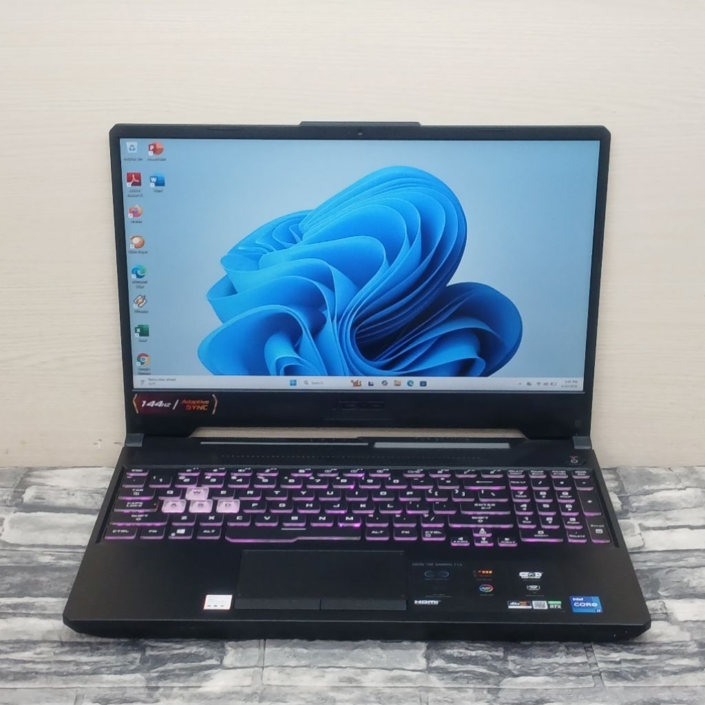 LAPTOP ASUS TUF GAMING F15 FX506HF INTEL CORE I7-11800H 8GB SSD 512GB RTX 2050