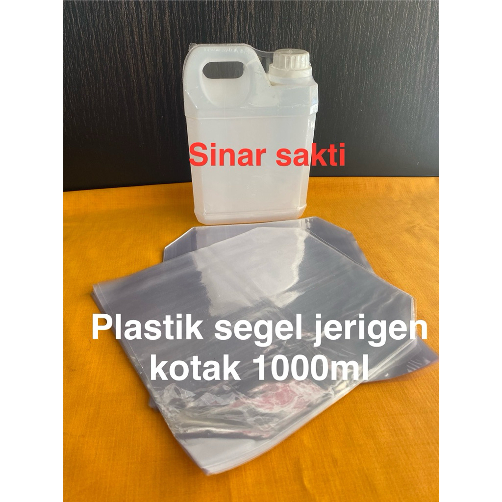 isi 50 pcs Segel plastik jerigen kotak 1000ml/plastik segel jerigen 1 liter /plastik segel jerigen
