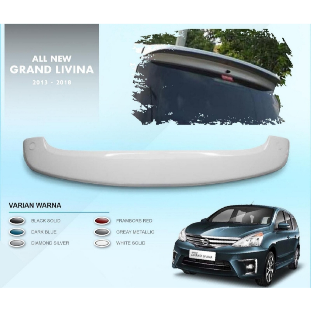 Spoiler All New Livina 2013-2018 - Spoiler Belakang Nissan Livina