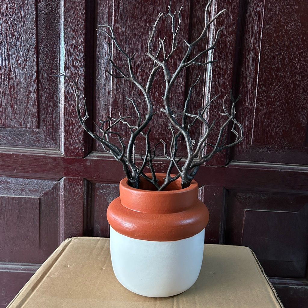 pot aesthetic keeler gerabah tanah liat