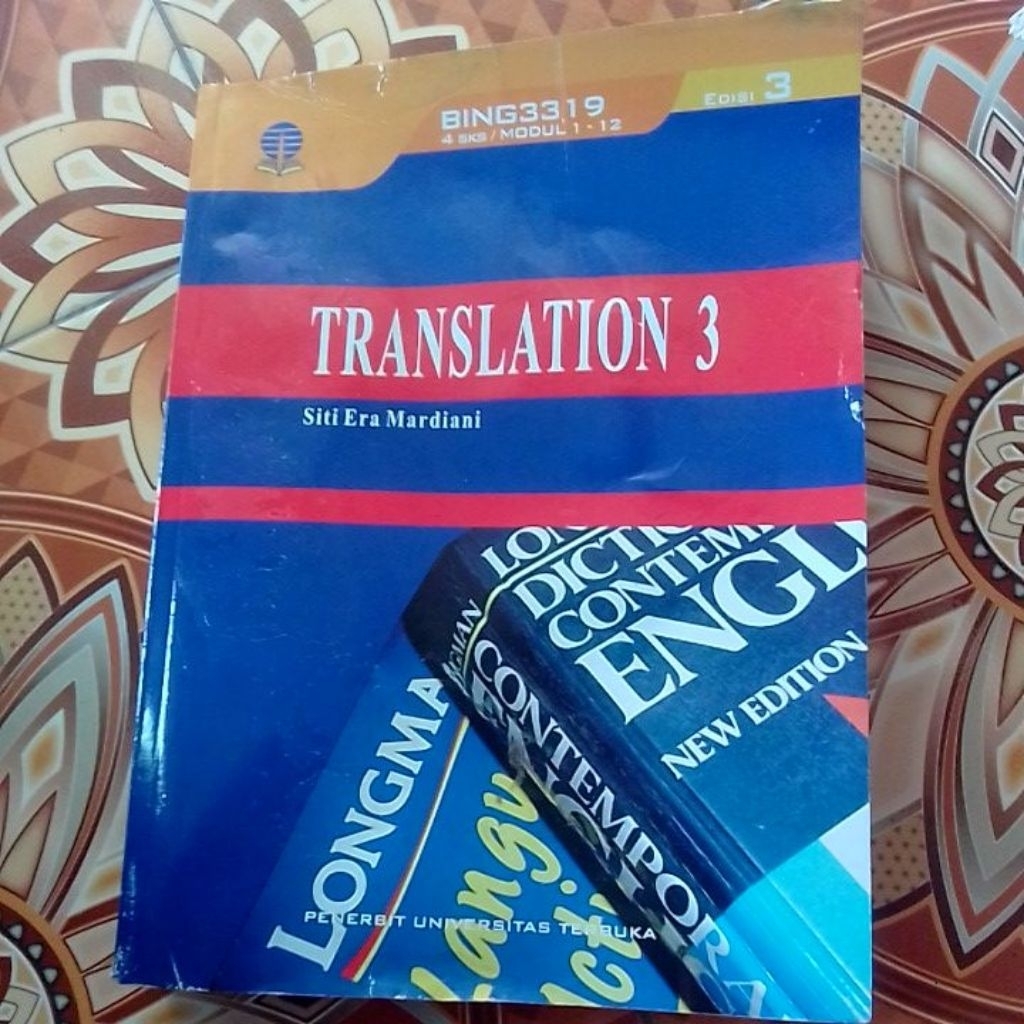 bing3319 edisi 3 translation 3 modul ut  buku Ut universitas terbuka sastra inggris bidang minat pen