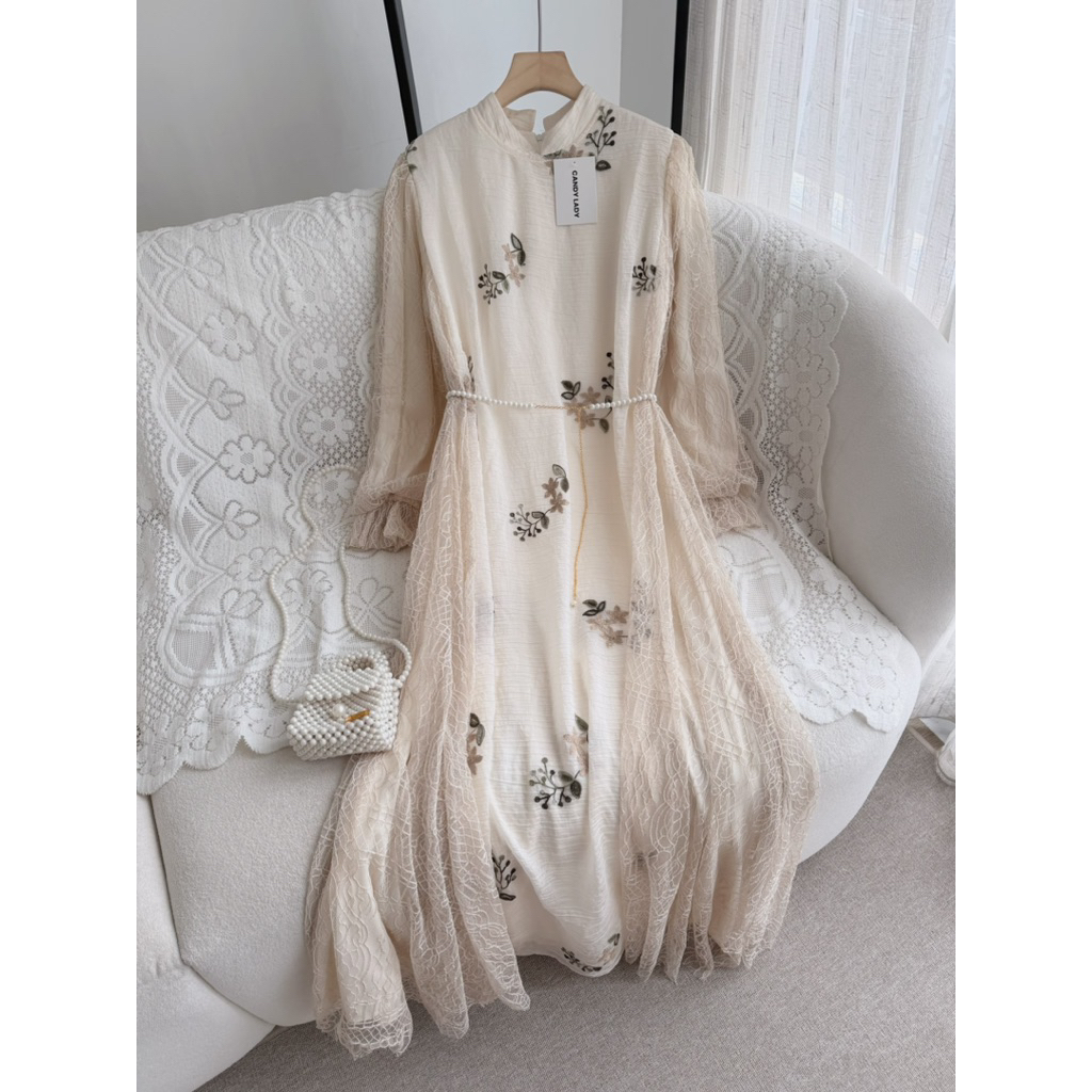 CANDY LADY Sevana Maxi / Gamis Motif Wanita Terbaru Dress Kondangan Bestseller