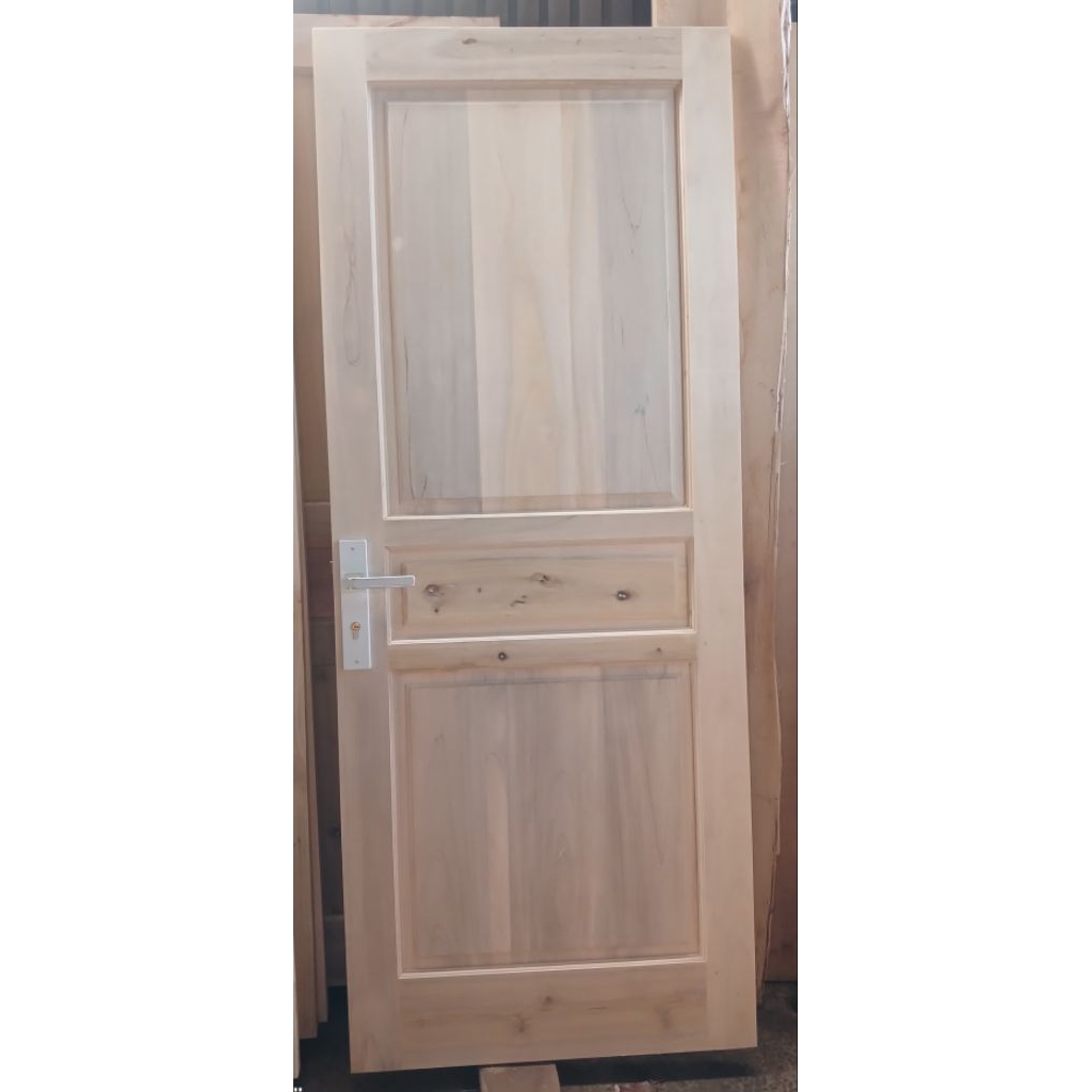 PD.ZIBRAN Daun Pintu Panel Minimalis uk.200x80 Material Kayu Manglid