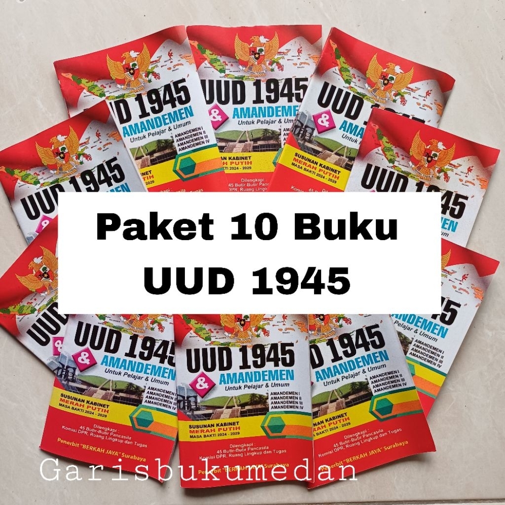 Paket Grosir 10 Buku UUD 1945 Ukuran Saku