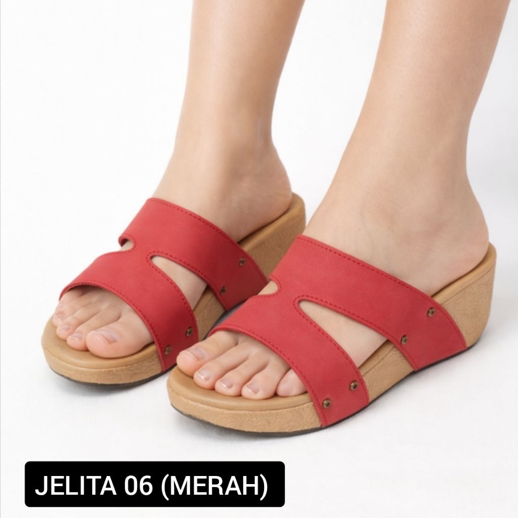 Sandal Wedges Wanita Homyped/Sandal Homyped Wedges Wanita SelenaN43