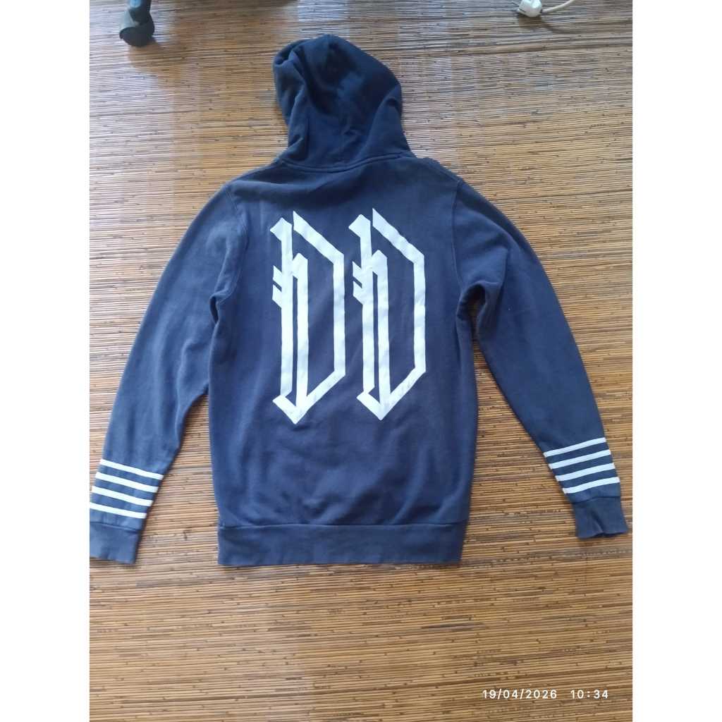 DROP DEAD DD DROPDEAD NAVY STRIPED HOODIE