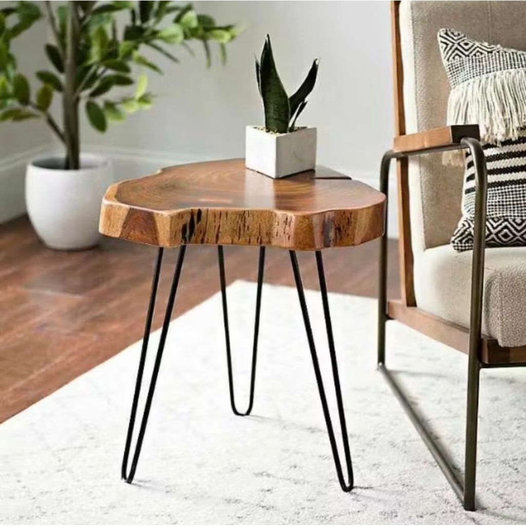 Meja Akar Jati Solid Unik - Coffee Table Kayu Jati Alami Furnitur Rustik