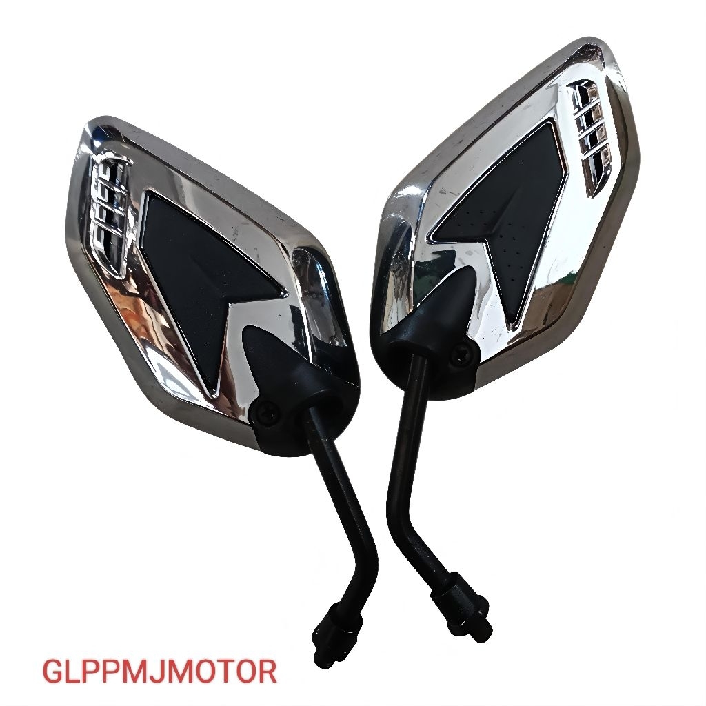 Spion Verano Kaca Spion Panah Afrika Variasi CROM KRUM CHROME Universal Untuk Semua Motor Beat Vario
