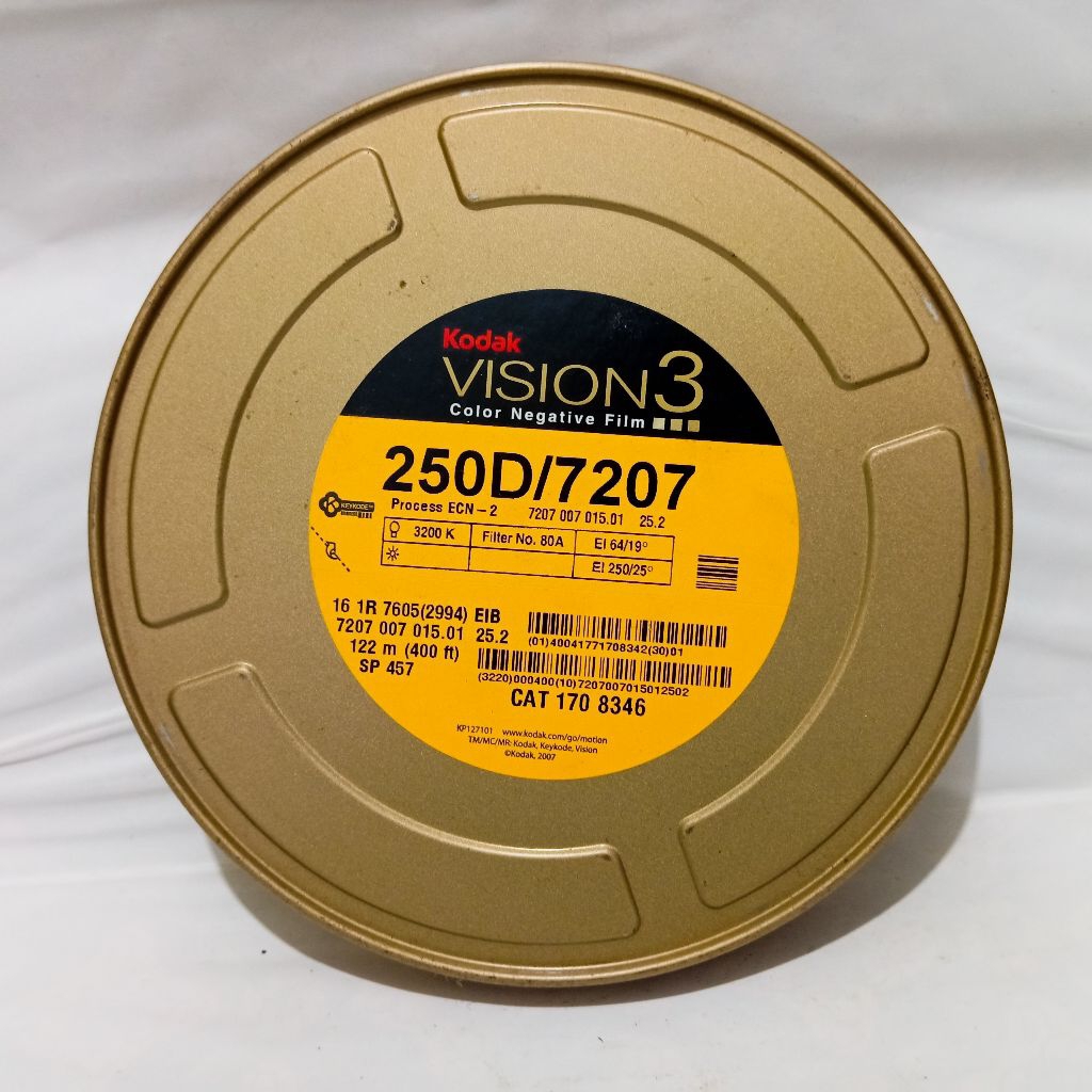 KODAK VISION 3 250D/7207 COLOR NEGATIVE FILM CAT 170 8346 / Roll Film