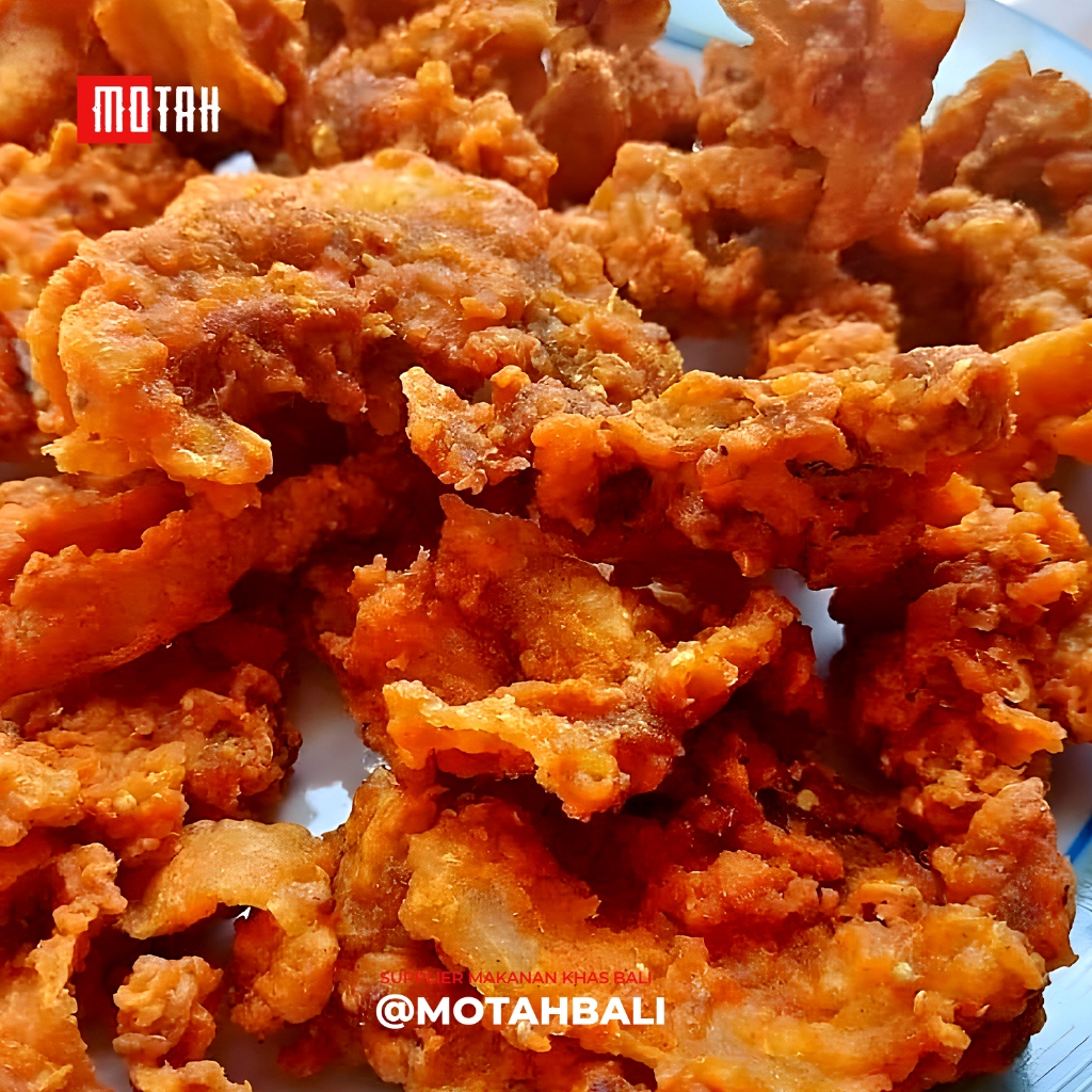 BABI MERAH Cemilan Crispy 100gr / Lemak Babi Goreng Bali / Kerupuk Babi / Babi Krispy Kriuk / Goreng