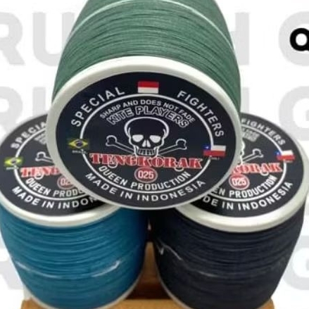 senar gelasan tengkorak 0,25 1600 yard benang aduan sambitan layangan 0,25