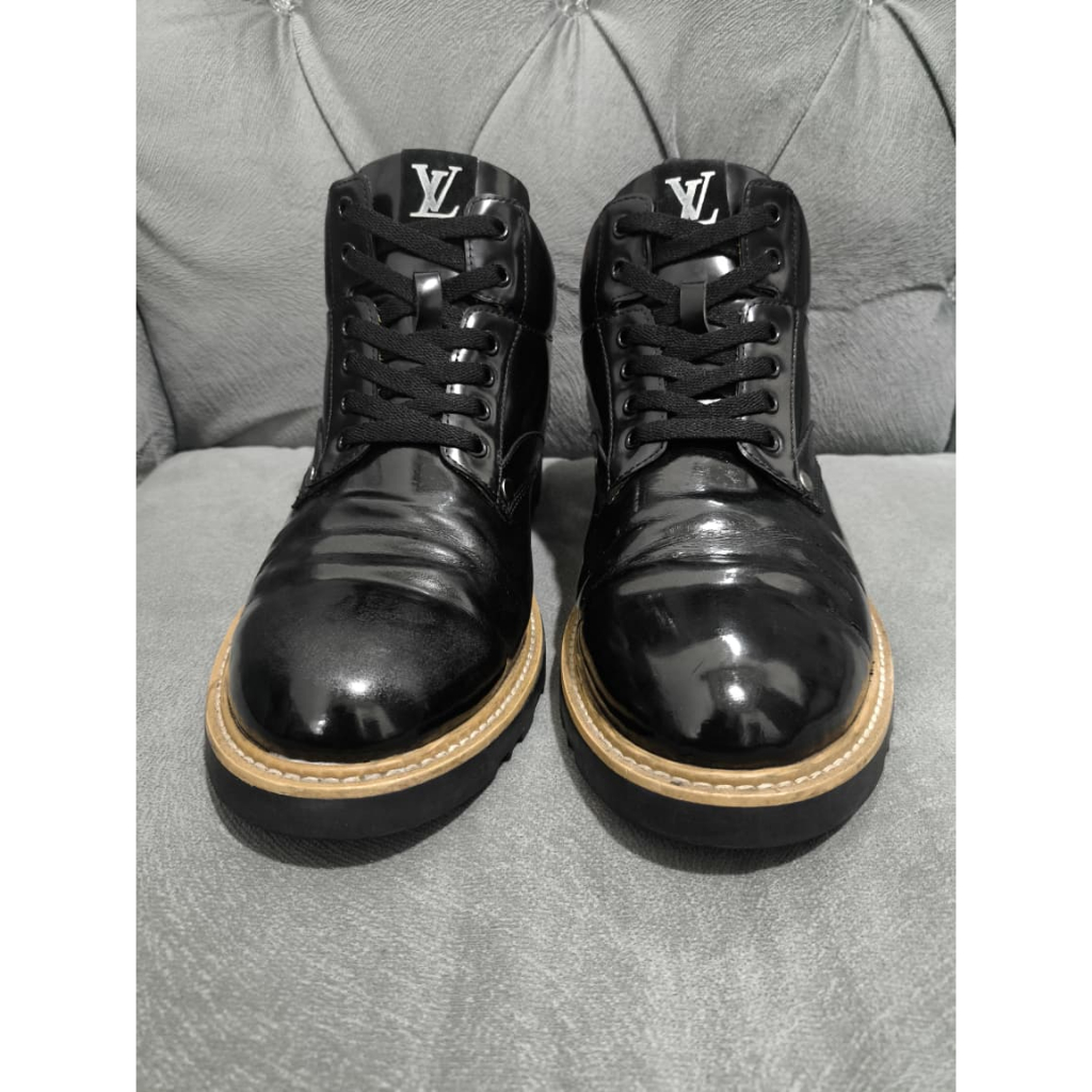 Louis Vuitton Black High Top Sneakers