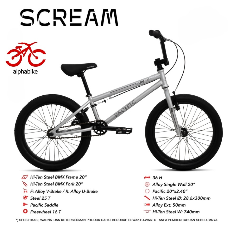 SEPEDA ANAK 20 INCH PACIFIC BMX SCREAM
