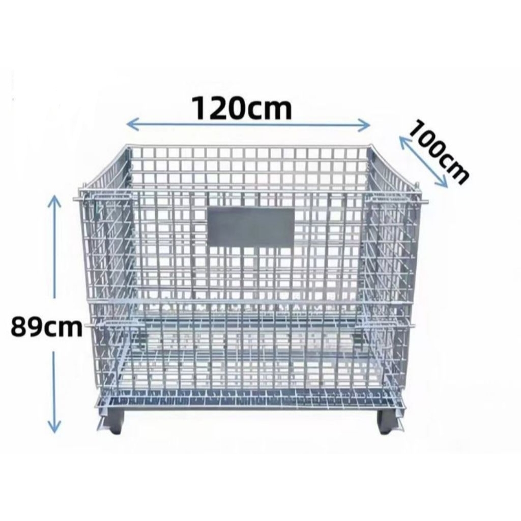 Pallet Mesh 1200 x 1000 x 900 mm / Keranjang Besi / Pallet Mesh Besar 120 x 100 x 90 cm