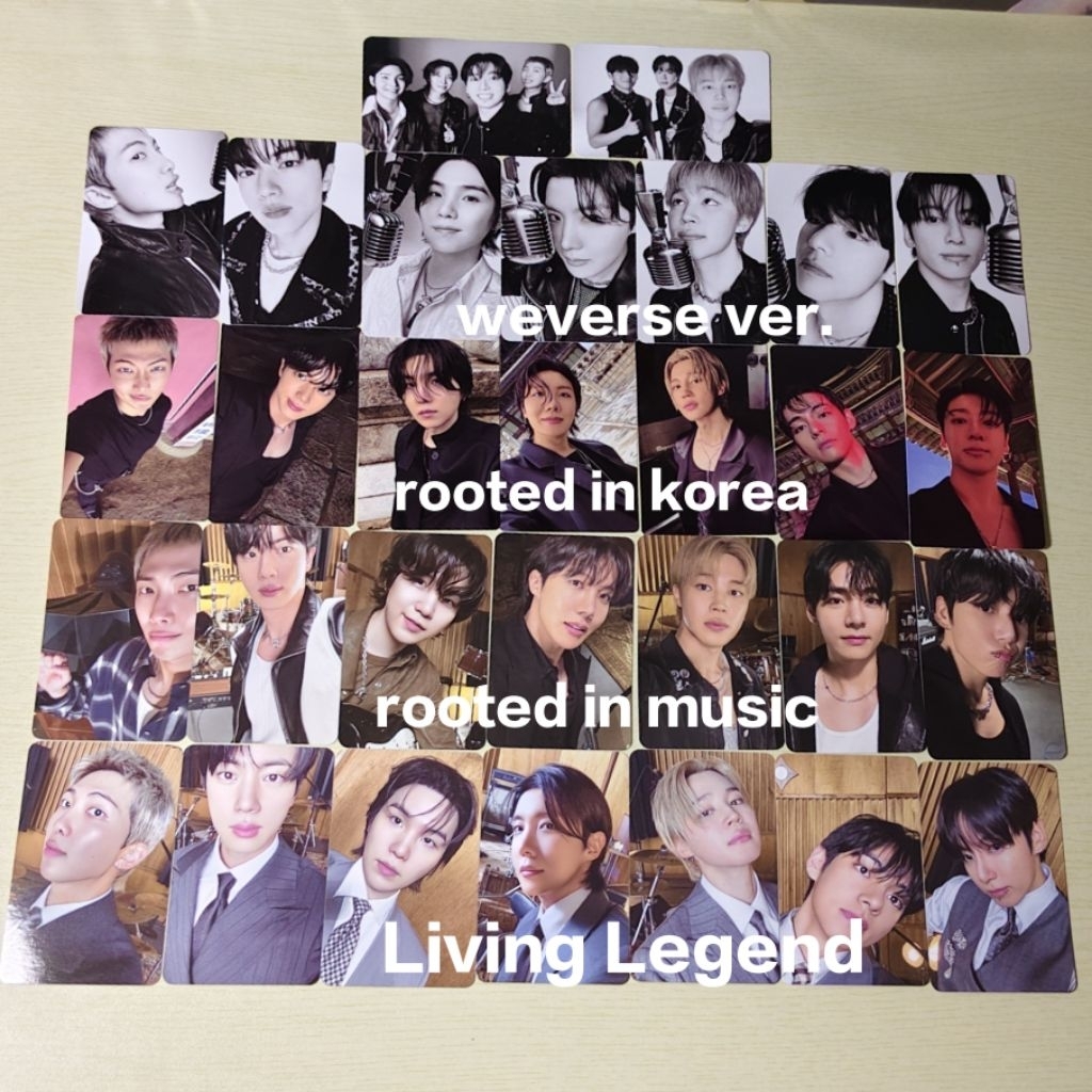 photocard bts album arirang official