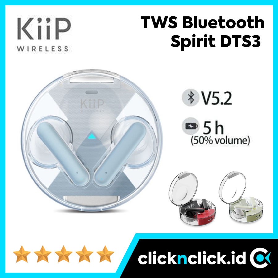 KIIP Spirit DTS3 - TWS Bluetooth 5.2 Wireless Earphone Headset Ear Buds Earbuds Earpods Handsfree OR