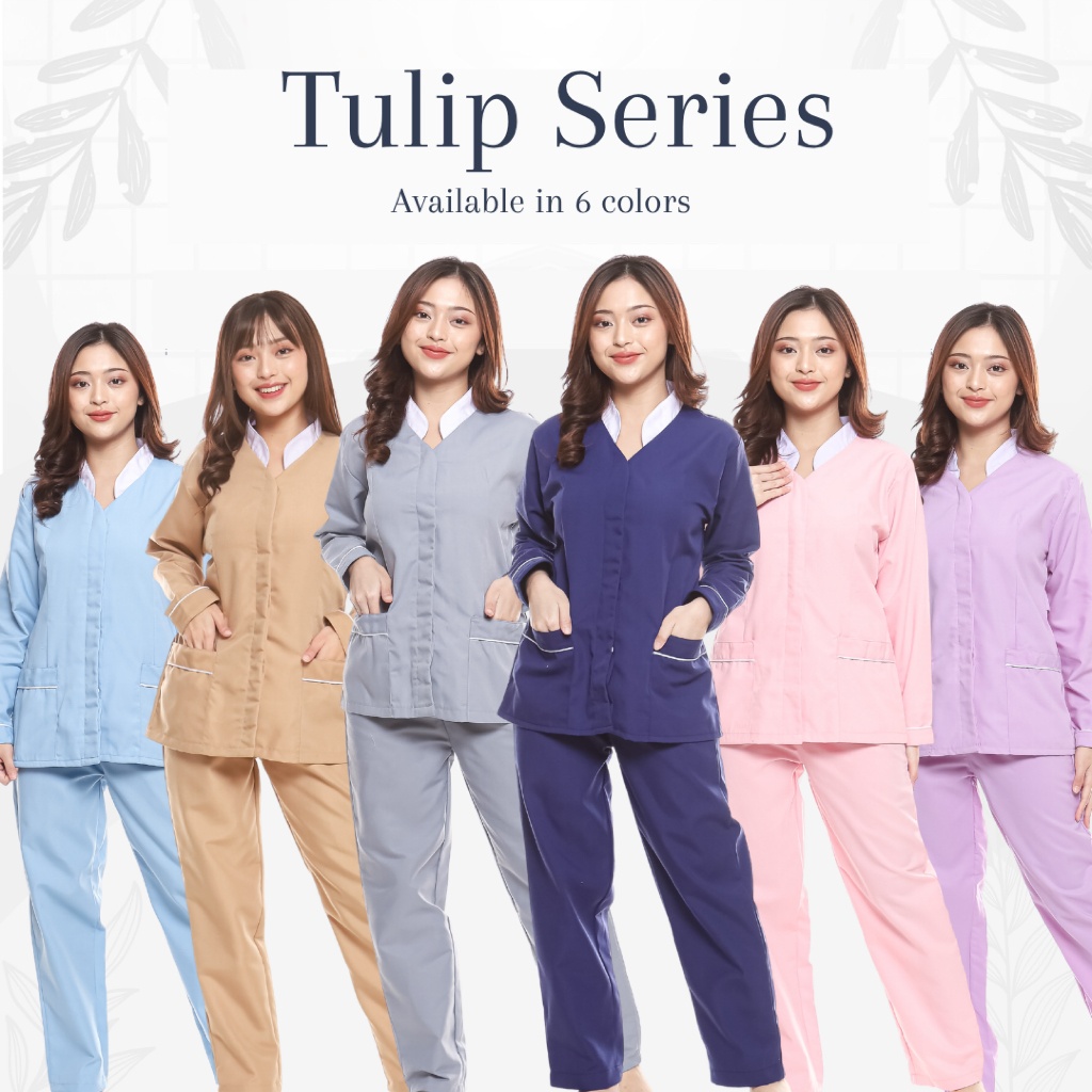 Baju seragam suster/ baju nanny/ baju baby sitter (lengan panjang)