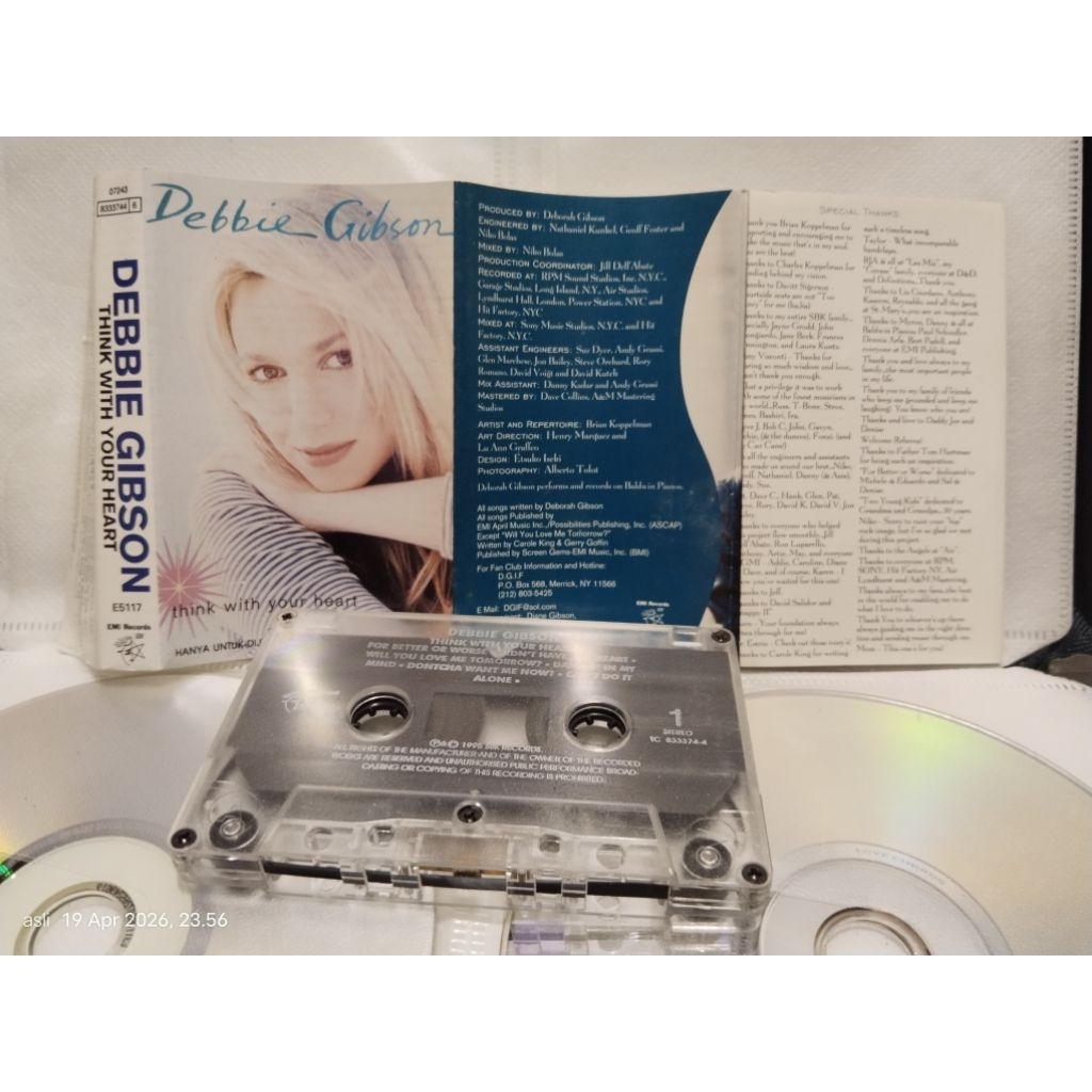 kaset pita debbie gibson // think with your heart