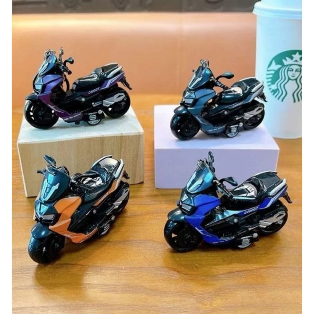 Diecast Motor NMAX Alloy - Mainan Miniatur Motorcycle Kado Koleksi Anak Laki Cowok