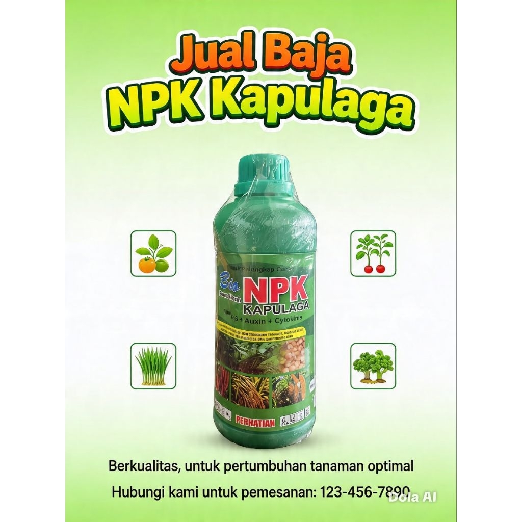Bio NPK Kapulaga + Auxin Cytokinin | Pupuk Cair Buah & Sayur Biar Panen Melimpah