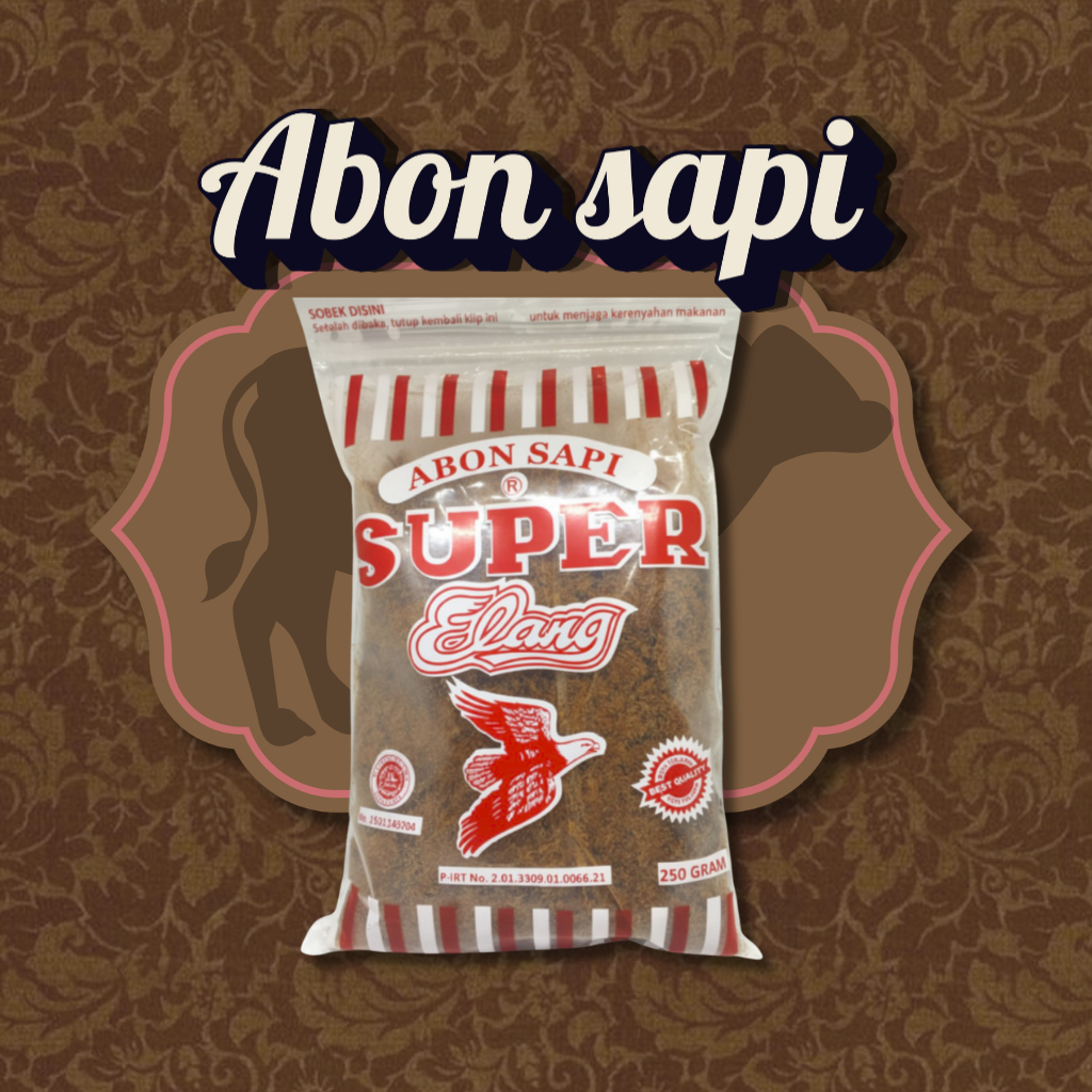 Abon Sapi Asli Super Cap ELANG 250g Asli Boyolali - Abon Sapi Super Cap Elang Spesial Semarang