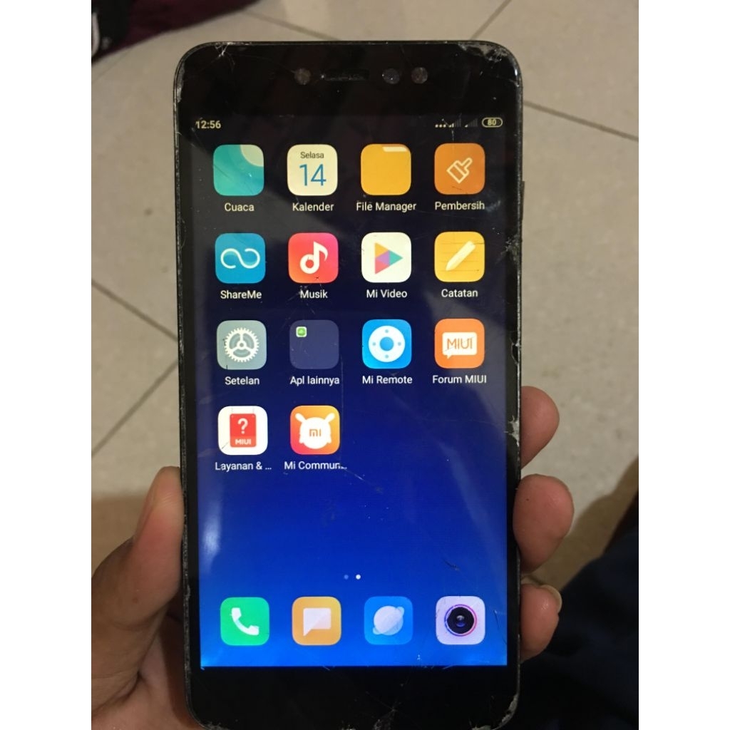 layar lcd touchscreen ts tc sentuh plus frame xiaomi Redmi Note 5A/ prime ori copotan