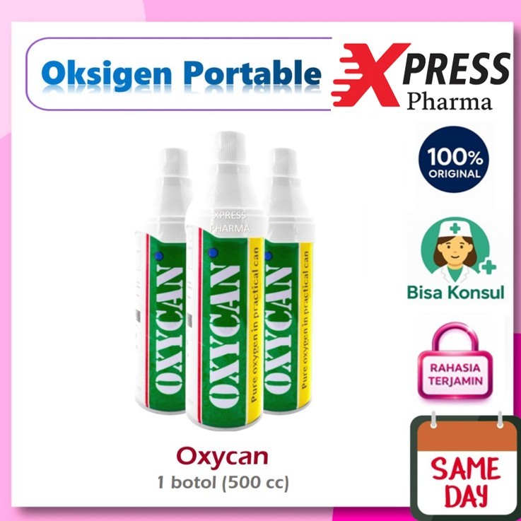 XPRESS  Oxycan 500cc Oksigen Portable Kaleng - Alat Bantu Pernapasan Oksican Oxican Oksycan Oxsycan 