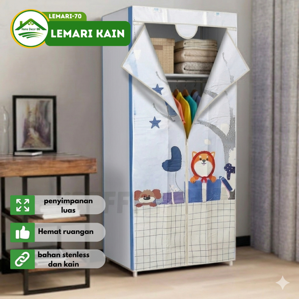 Lemari Sisi Ranjang Plastik Portable Lemari Plastik 2 Susun Nakas Sisi Ranjang / Lemari Nakas Kecil