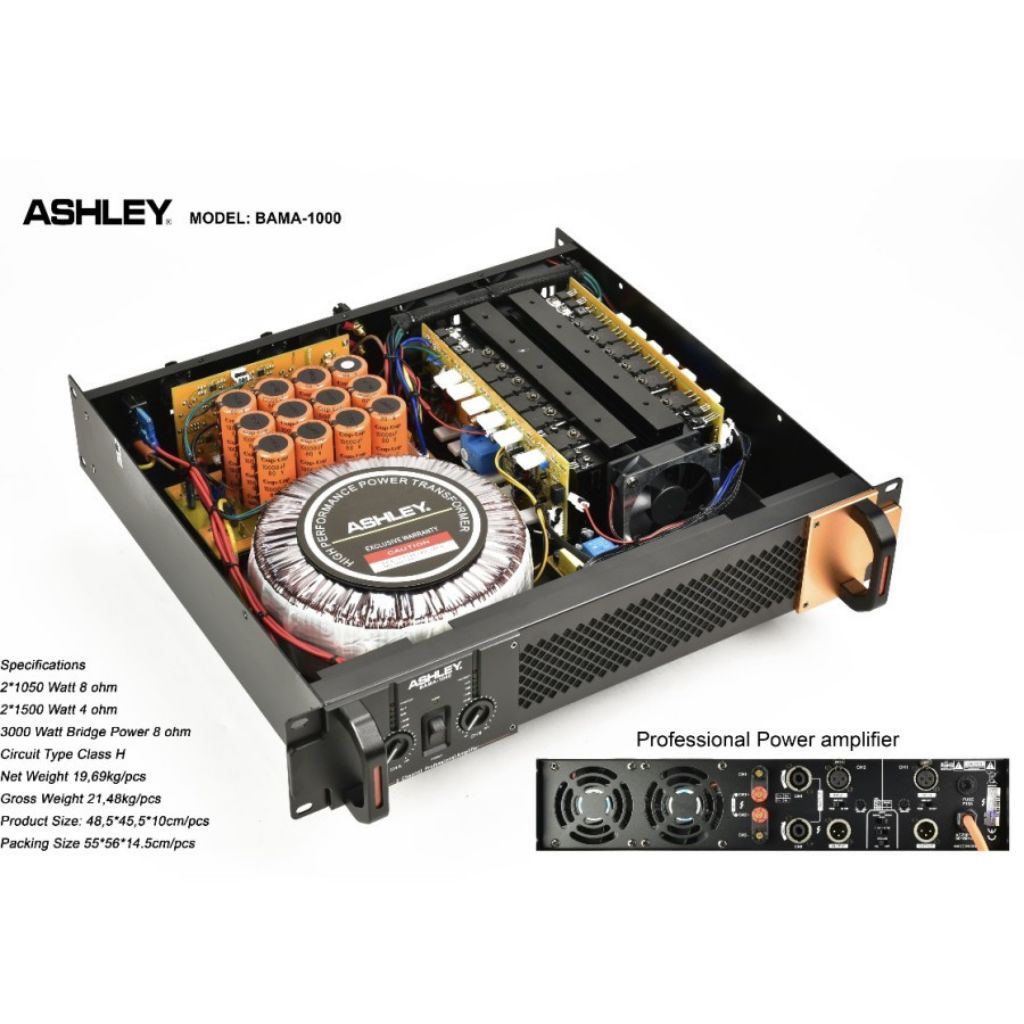 Power Amplifier ASHLEY BAMA1000 Class H