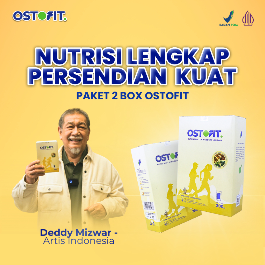 OSTOFIT ORIGINAL PAKET 2 BOX - Susu Nyeri Sendi Ekstrak Herbal 200gr Halal BPOM