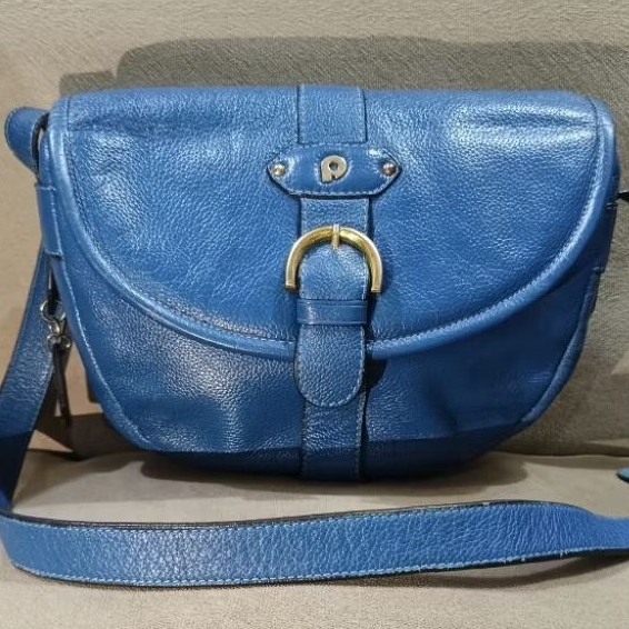 TAS SELEMPANG PAPILLON SEKEN WARNA BIRU MULUS