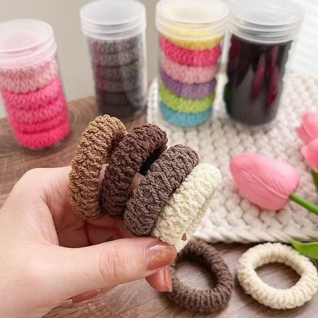 MHS || Ikat Rambut Donat isi6 per Toples Mini