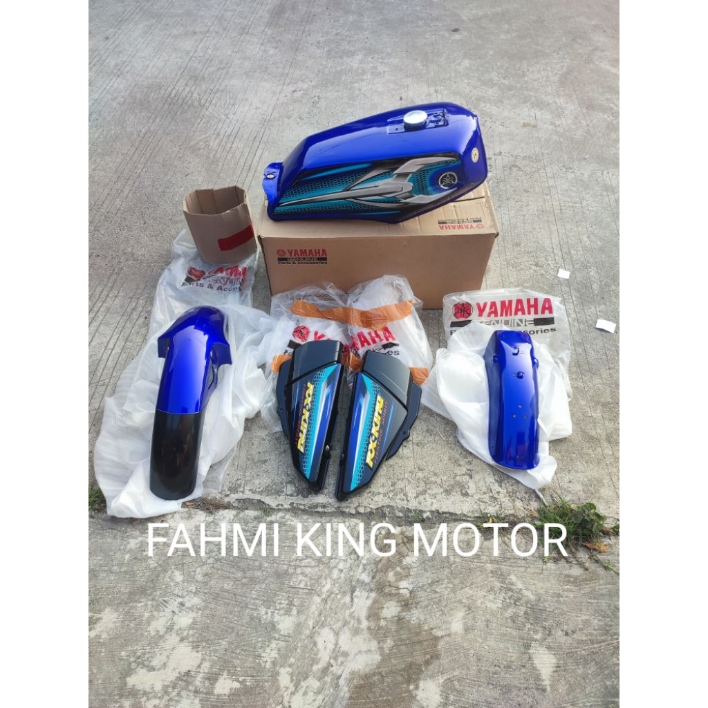 BAJU BODY SET RX KING NEW PEREDAM BIRU 2007 ORIGINAL YGP GRES BARU