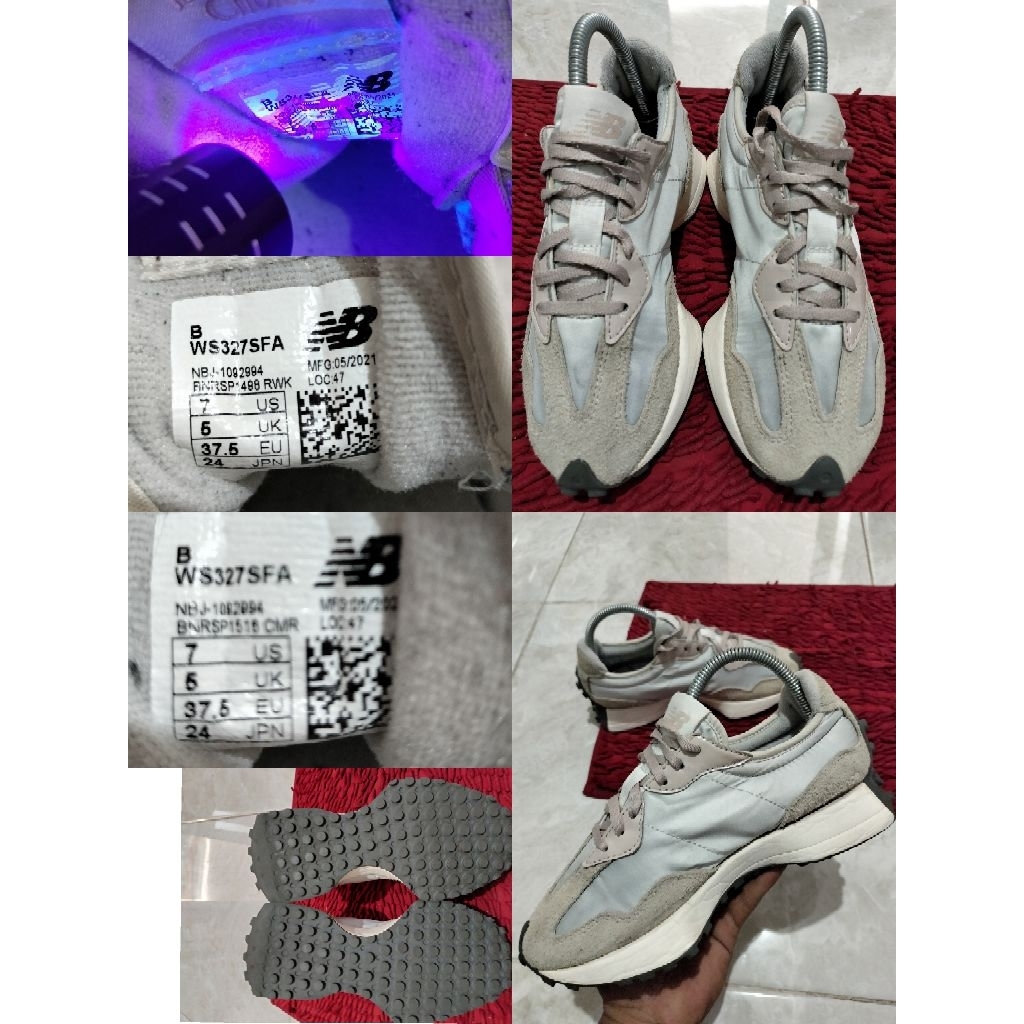 Sepatu Preloved Second Original New Balance NB 327 Size 37