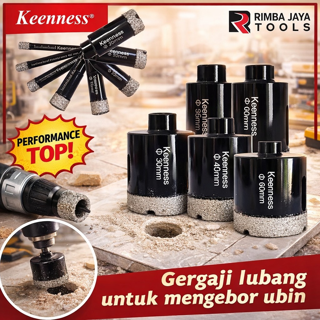 Mata Bor Granit / Mata Bor Keramik / Diamond Core Bit mata bor holesaw pelubang granit kaca