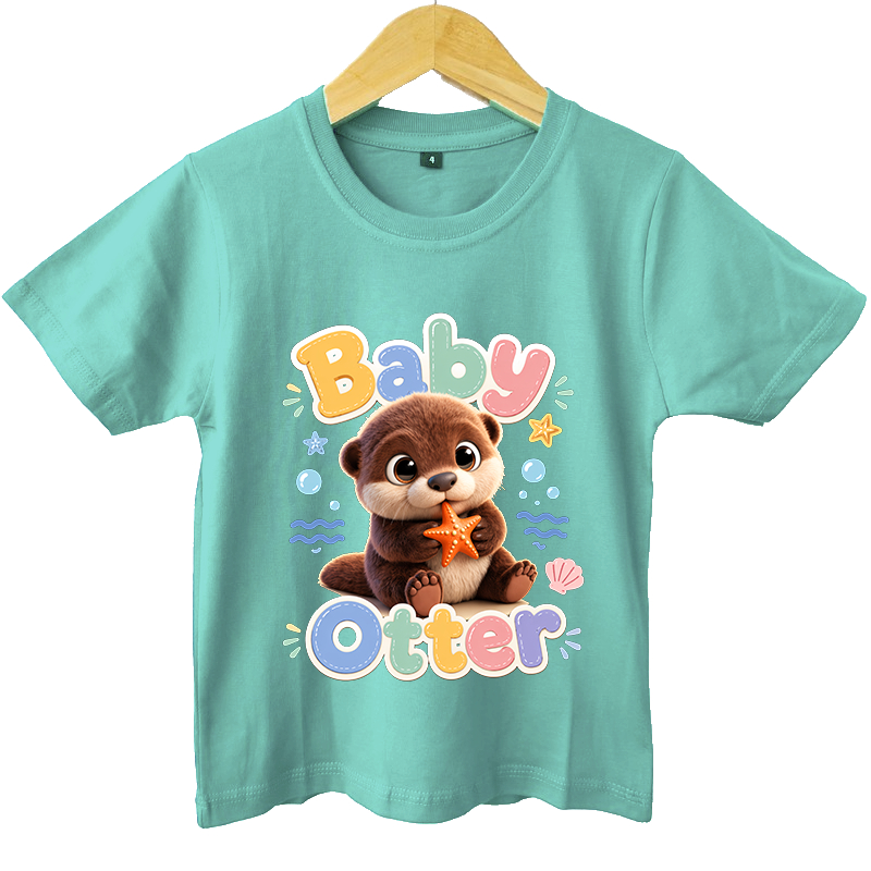 JEJE KIDS Kaos Anak Laki Laki dan Perempuan BABY OTTER / BAYI BERANG BERANG