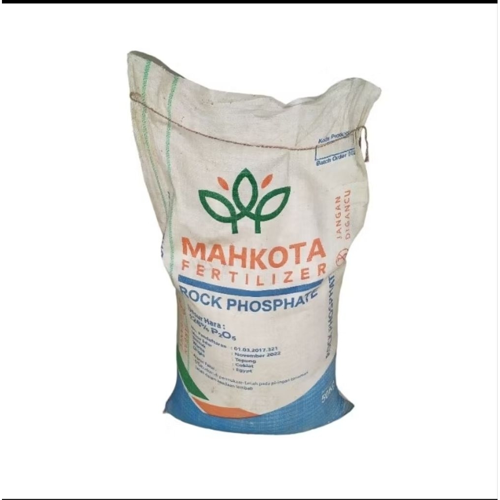 Pupuk Rp Rock phospat mahkota fertilezer 50 kg