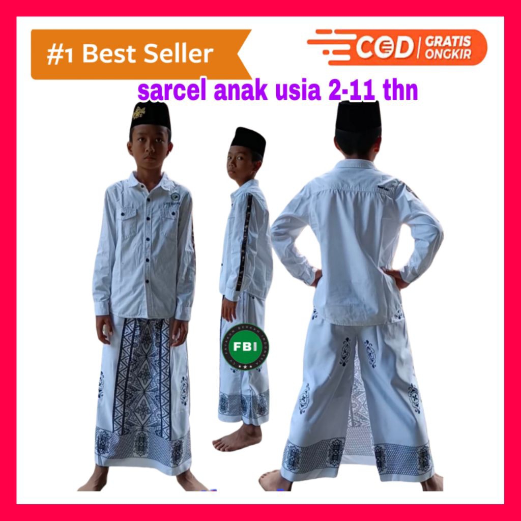 sarung celana anak 2_11 tahun best seller karet elastis batik premium