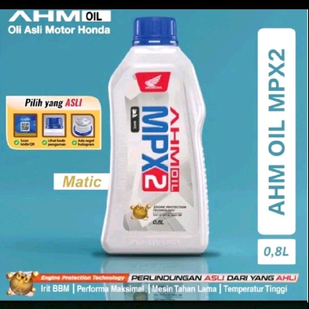 HARGA 2 PCS OLI MOTOR MATIC MPX2 ORI 800ml 10w-30 Khusus HONDA MATIC VARIO BEAT SCOOPY DLL